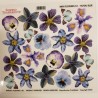 SOSPESO FOLIA NADRUKOWANA 17cm MINI FLOWERS 01 ROYAL BLUE