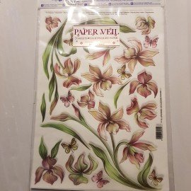 SOSPESO PAPIER VELO 5 sztuk ORCHIDEE