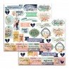 STAMPERIA PAPIER DO SCRAP 12" LOVE STORY ETYKIETY