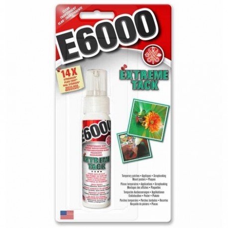 E6000 KLEJ EXTREME TACK 59,1ml DO KROPECZEK SAMOPRZYLEPNYCH