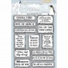 STAMPERIA STEMPEL KAUCZUKOWY 14x18cm ARCTIC NAPISY