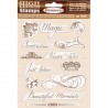 STAMPERIA STEMPEL KAUCZUKOWY 14x18cm WINTER TALES NAPISY