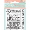 STAMPERIA STEMPEL AKRYLOWY 9,5x10,5cm NAPISY