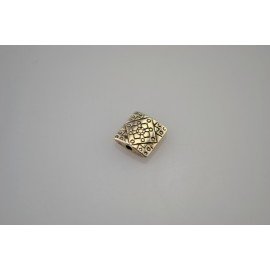SZTUKA ZD METAL PRZYWIESZKA KWADRATOWA 10mm SREBRNA 50szt