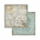 STAMPERIA-BLOK PAPIERÓW SCRAP. 20,3x20,3cm 10szt VOYAGES