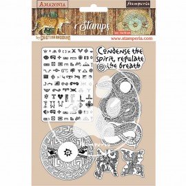 STAMPERIA STEMPEL KAUCZUKOWY 14x18 cm AMAZONIA WĄŻ