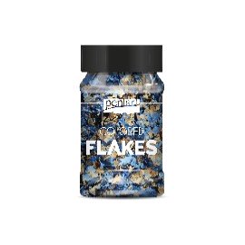 PENTART FOLIA PŁATKI 100ml NIEBIESKIE/ZŁOTE