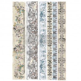 PRIMA DECOR TRANSFERS 24x35" DISTRESSED BORDERS