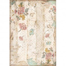 STAMPERIA PAPIER RYŻOWY A4 ALICE TEKSTURA PATCHWORK