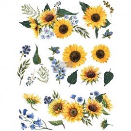 PRIMA DECOR TRANSFERS 25x32" SUNFLOWER FIELDS