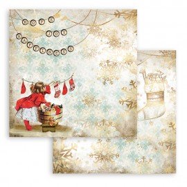 STAMPERIA PAPIER DO SCRAP 12" ROMANTIC CHRISTMAS SKARPETA