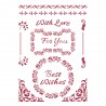 STAMPERIA SZABLON 21x29,7 cm CLASSIC CHRISTMAS BEST WISHES
