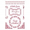 STAMPERIA SZABLON 21x29,7 cm CLASSIC CHRISTMAS BEST WISHES