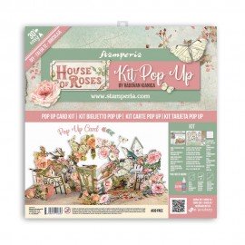STAMPERIA ZESTAW POP UP HOUSE OF ROSES