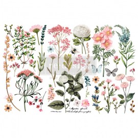 PRIMA DECOR TRANSFERS 3 CZĘŚCI PO 15x32,5cm BOTANICAL PARADIS