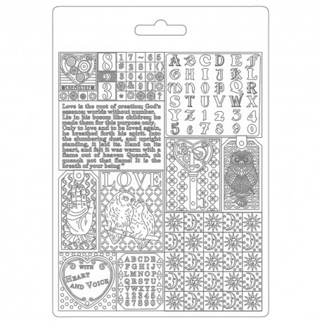 STAMPERIA FOREMKA TEKSTURA A5 ALCHEMY PATCHWORK