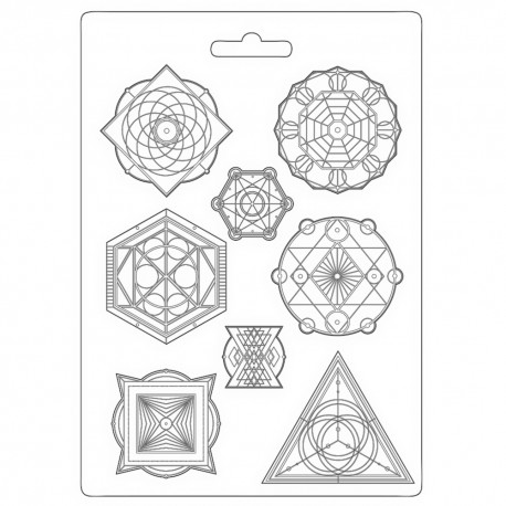STAMPERIA FOREMKA DO ODLEWÓW 21x29,7 cm ALCHEMY SYMBOLE