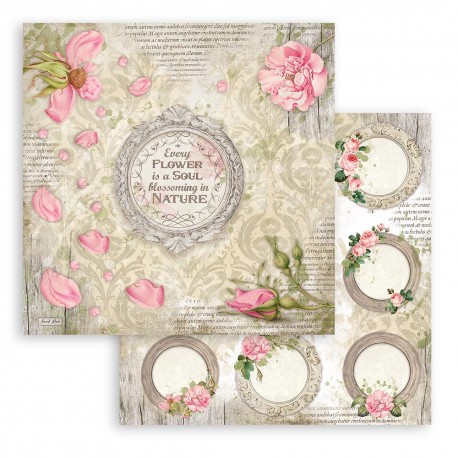 STAMPERIA PAPIER DO SCRAP 12" ROMANTIC GARDEN GIRLANDY