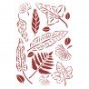 STAMPERIA SZABLON 21x29,7 cm ROMANTIC GARDEN LIŚCIE