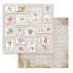 STAMPERIA PAPIER DO SCRAP 12" ROMANTIC GARDEN TAGI