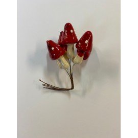 SCRAP MUCHOMORKI MAŁE 3,5cm 12szt