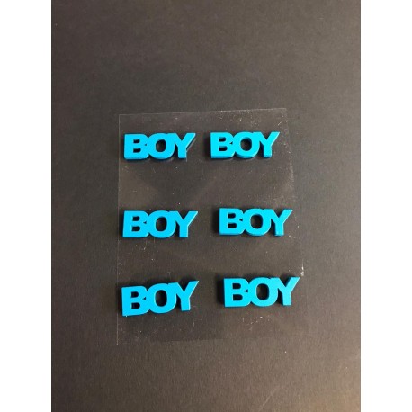 Przyklejka drewniana Boy/Girl (6szt)