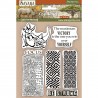 STAMPERIA STEMPEL KAUCZUKOWY 14x18 cm SAVANA GRAFITI