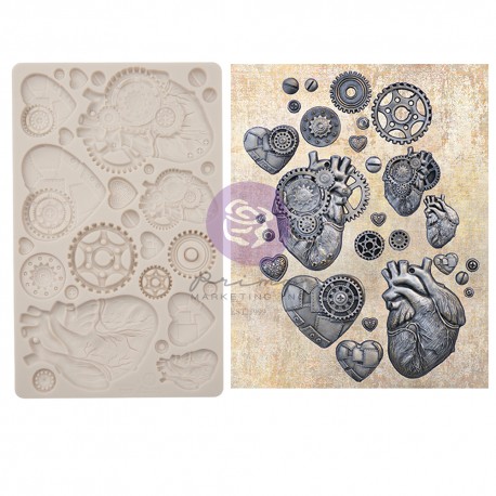 PRIMA FOREMKA SILIKONOWA 20x12 FINNABAIR STEAMPUNK HEARTS