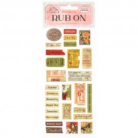 STAMPERIA RUB-ON TRANSFER1 10x 21,6cm CREATE HAPPINESS ETYKIE