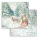 STAMPERIA-BLOK PAPIERÓW SCRAP. 20,3cm/10szt.SWEET WINTER