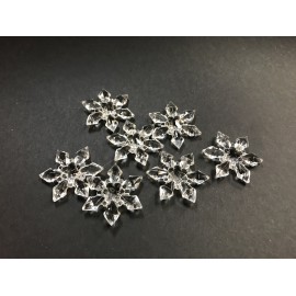 OZDOBA AKRYLOWA ŚNIEŻYNKA mała 3,5cm
