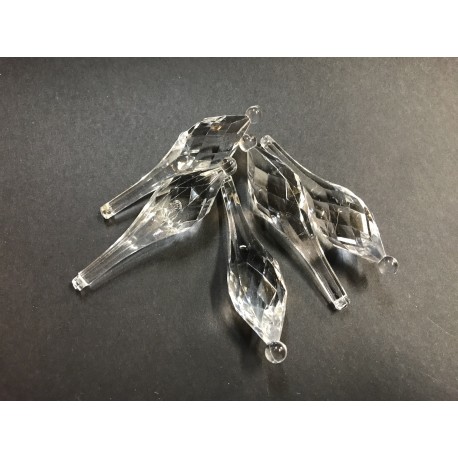 OZDOBA AKRYLOWA SOPEL KROPLA 8cm (5szt)