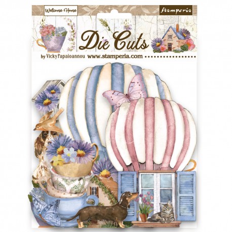 STAMPERIA KSZTAŁTY TEKTUROWE WELCOME HOME