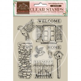STAMPERIA STEMPEL AKRYLOWY 14x18cm WELCOME HOME OUTSIDE