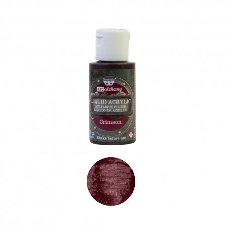 PRIMA FINNABAIR FARBA 30ml LIQUID ACRYLIC CRIMSON