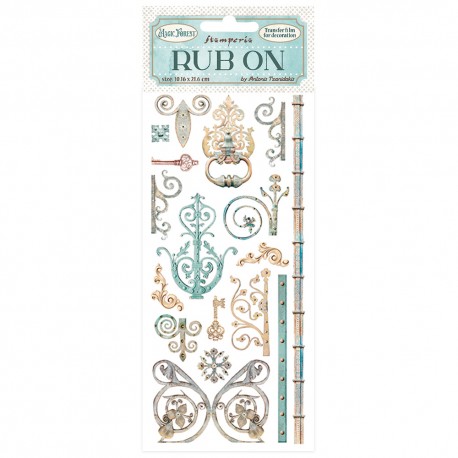 STAMPERIA RUB-ON TRANSFER1 10x 21,6cm MAGIC FOREST DEKORY