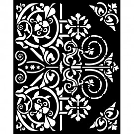 STAMPERIA SZABLON 3D 20x25 cm MAGIC FOREST ORNAMENT DUŻY