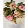 SZTUKA ZD BUKIET RÓŻ MIX 8 szt różowy 30cm