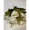 SZTUKA ZD BUKIET RÓŻ MIX 8 szt białe 30cm