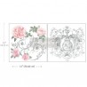 PRIMA DECOR TRANSFERS 2 CZĘŚCI MAXI ODEUR DE ROSE