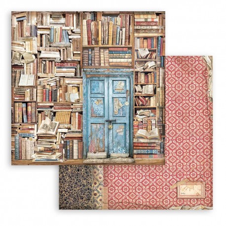 STAMPERIA PAPIER DO SCRAP 12" VINTAGE LIBRARY DRZWI