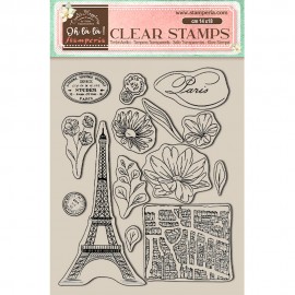 STAMPERIA STEMPEL AKRYLOWY 14x18cm OH LA LA WIEŻA EIFFLA