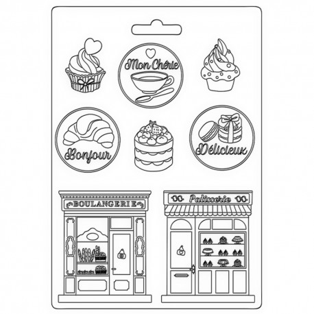 STAMPERIA FOREMKA TEKSTURA A5 OH LA LA PATISSERIE