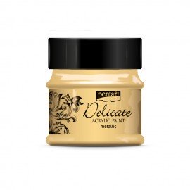 PENTART FARBA AKRYLOWA 50ml DELICATE METALICZNE ZŁOTO