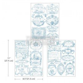 PRIMA DECOR TRANSFERS 3 CZĘŚCI MIDI VINTAGE LABELS I