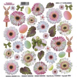 SOSPESO FOLIA NADRUKOWANA EASTER GERBERA