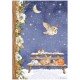 STAMPERIA PAPIER RYŻOWY A4 WINTER WALLEY CICHA NOC