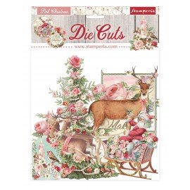 STAMPERIA KSZTAŁTY TEKTUROWE KOLEKCJA PINK CHRISTMAS