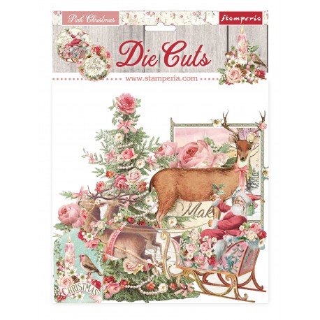 STAMPERIA KSZTAŁTY TEKTUROWE KOLEKCJA PINK CHRISTMAS