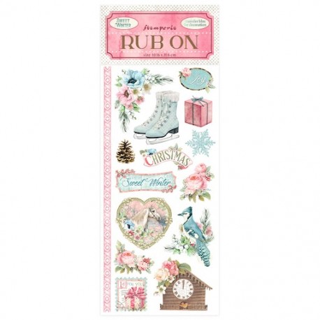 STAMPERIA RUB-ON TRANSFER1 10x 21,6cm SWEET WINTER